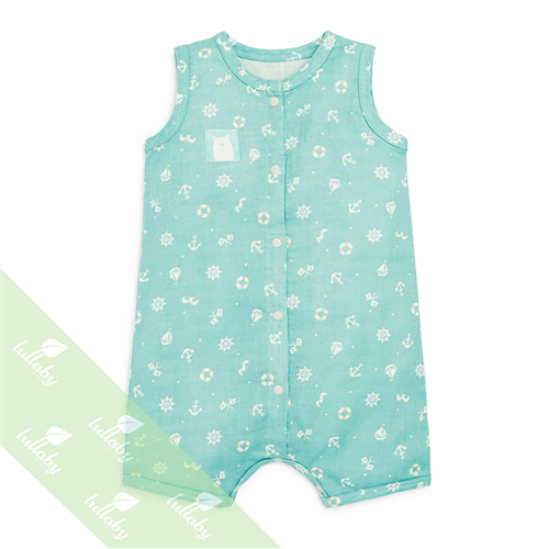 Bán Body romper xô Lullaby bé trai (xanh mỏ neo)