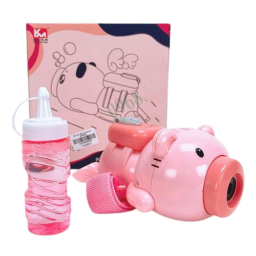 Bán Máy thổi bong bóng đeo tay hình heo con 3297 (có đèn, nhạc)