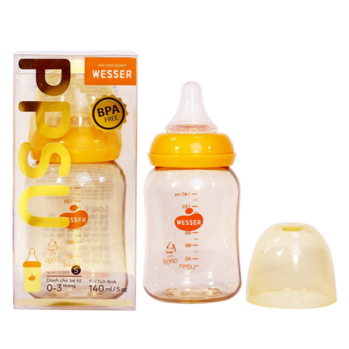 Bán Bình sữa PPSU Wesser cổ hep (140ml)