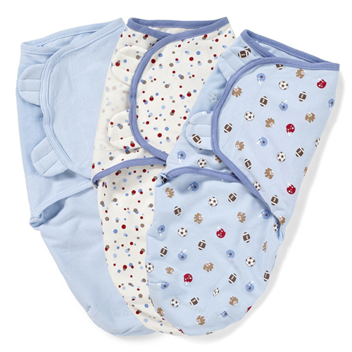 Bán Chăn quấn bé Summer Blue sports (3 chiếc)