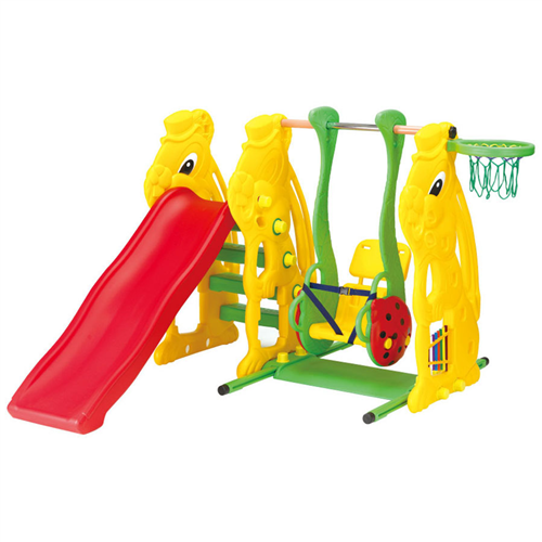 Bán Cầu trượt con thỏ có bóng rổ cầu trượt xích đu SL-08