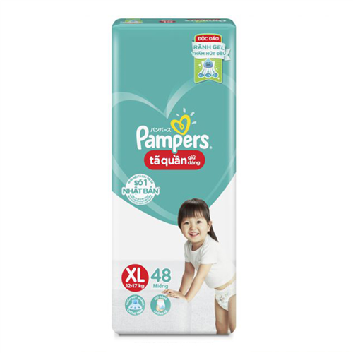 Bán Tã - bỉm quần Pampers giữ dáng XL48 (12-17kg)