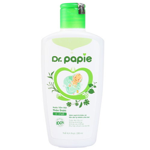 Bán Nước tắm gội thảo dược Dr.PaPie (230ml)