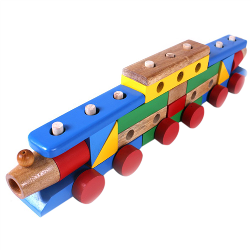 Bán Đồ chơi gỗ xếp hình Etic Tàu hỏa lắp ráp C628