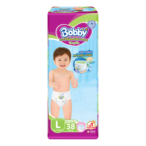 Bán Tã Bỉm quần Bobby L38 (9-13kg)