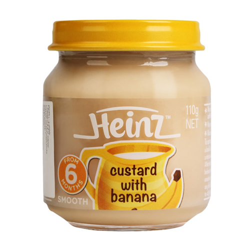 Bán Dinh dưỡng đóng lọ Custard vị chuối Heinz 110g (6M+)