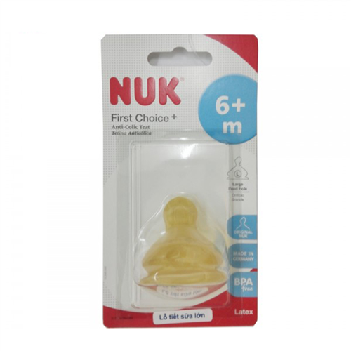 Bán Núm ty Nuk cổ rộng siêu mềm số 2 (đơn, cao su)