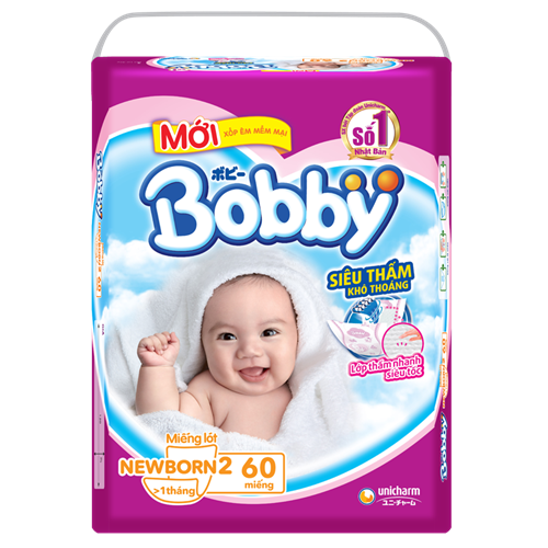 Bán Tã giấy Bobby Newborn 2 (60 miếng)
