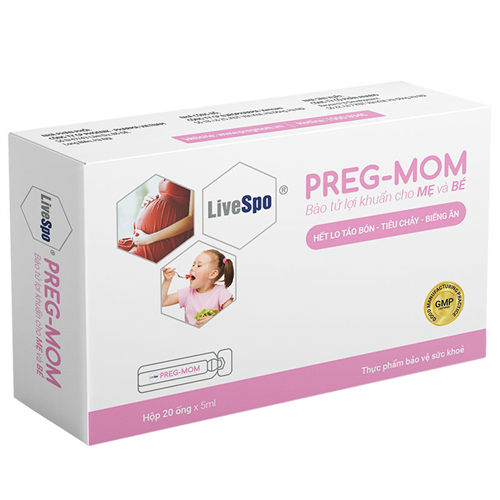 Bán Bào tử lợi khuẩn LiveSpo Preg-mom giảm táo bón, biếng ăn