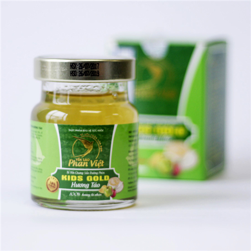 Bán Tổ yến chưng sẵn đường phèn Kids Gold hương táo