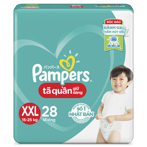 Bán Tã Bỉm quần Pampers giữ dáng XXL28 (15-25kg)