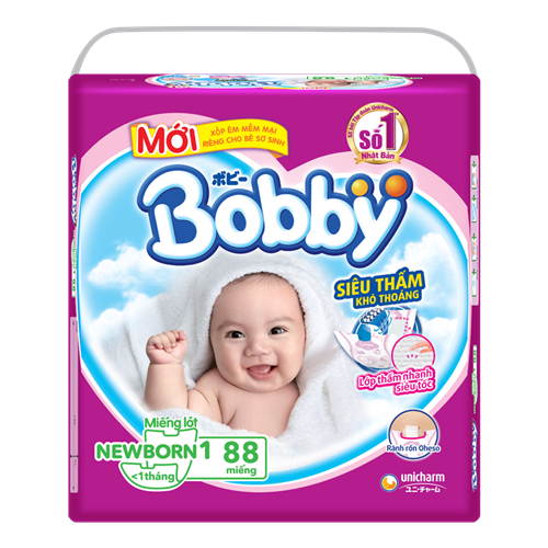 Bán Tã giấy Bobby Newborn 1 (88 miếng)