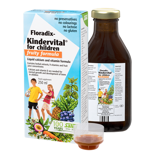 Bán Siro Salus Floradix Kindervital bổ sung canxi & vitamin (250ml)