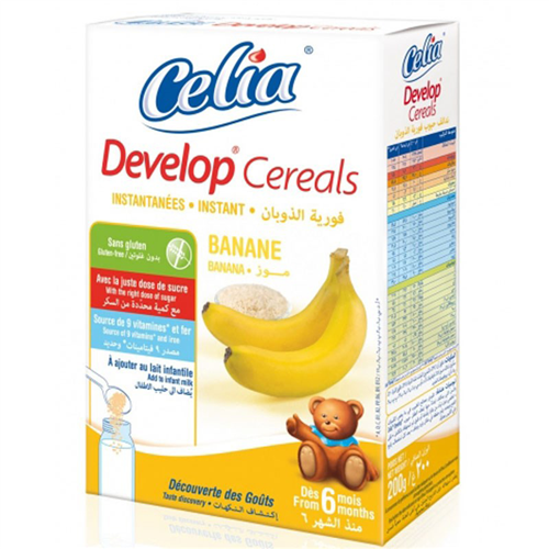 Bán Bột ngũ cốc không sữa Celia Develop vị chuối