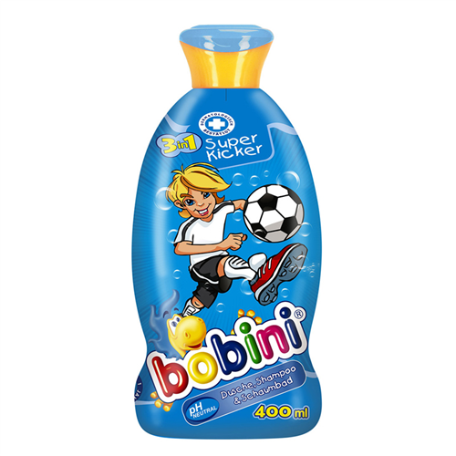 Bán Sữa tắm gội tạo bọt Bobini 3 trong 1 siêu cầu thủ (400ml)