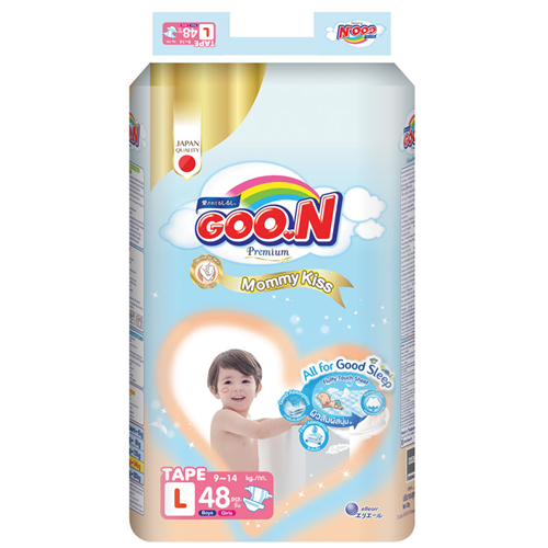 Bán Tã - Bỉm dán GooN Mommy Kiss L48 từ 9-14kg