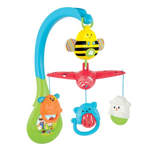 Bán Đồ chơi treo nôi cũi hình động vật có nhạc Winfun 0856