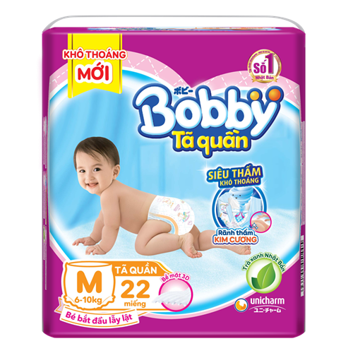 Bán Tã - bỉm quần Bobby M22 (6-10kg)