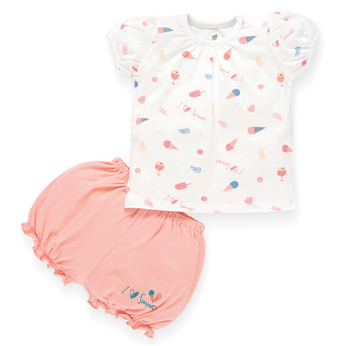 Bán Bộ bé gái chữ A cánh tiên Lullaby NH627P (trắng in kem)