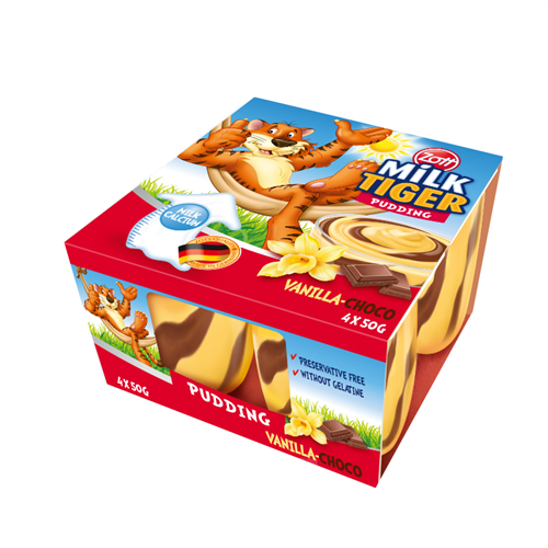 Bán Bánh Pudding Milk Tiger hương vani - socola 4*50g