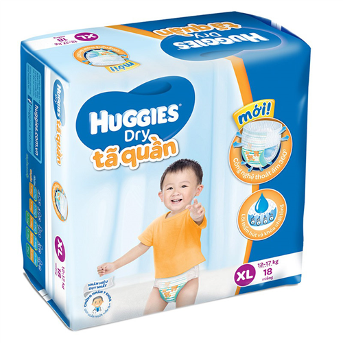 Bán Tã - bỉm quần Huggies XL18