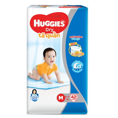 Bán Tã bỉm quần Huggies M42 (6-11kg)