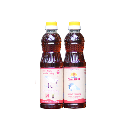 Bán Nước mắm cá cơm Pet Con Cò Trắng 15 độ đạm 500ml
