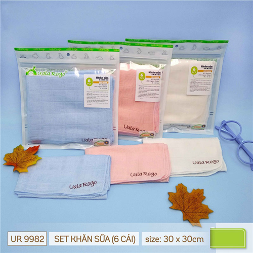 Bán Khăn sữa Uala & Rogo - UR9982 (30*30)