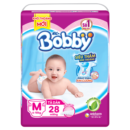 Bán Tã - bỉm dán Bobby M28 (6-10kg)