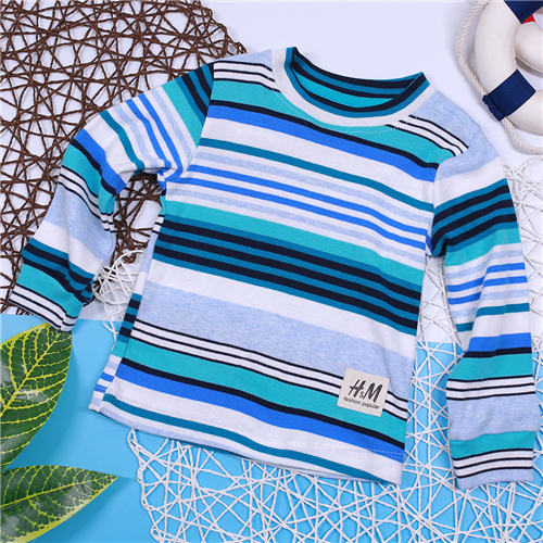 Bán Áo dài tay kẻ sọc H&M bé trai (1-6T)