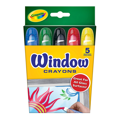 Bán Bút sáp 5 màu viết được lên bề mặt kính - Crayola 5297650000