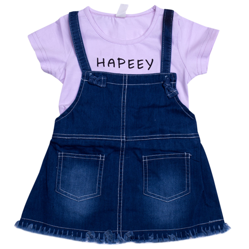 Bán Set váy yếm áo phông cho bé gái (2-5T)