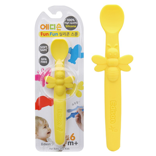 Bán Thìa ăn dặm silicone Edison EC304083OV hình con ong
