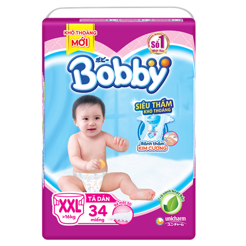 Bán Bỉm - Tã dán Bobby XXL34 (>16kg)