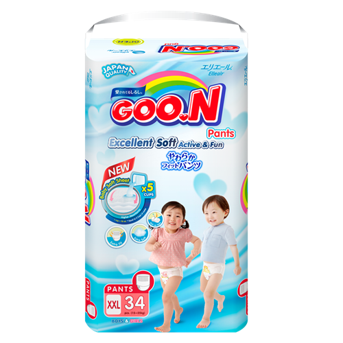 Bán Tã - Bỉm quần GOO.N Slim XXL34 (cho bé 15-25kg)