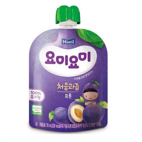 Bán Nước ép trái cây hữu cơ Yummy Yummy Mận khô 4M (70ml)