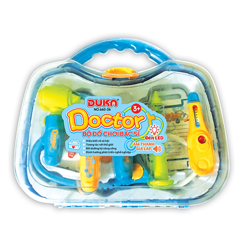 Bán Bộ đồ chơi bác sĩ có đèn báo Duka 660-26