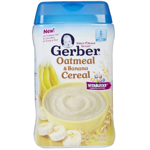 Bán Bột ăn dặm Gerber yến mạch & chuối 227g
