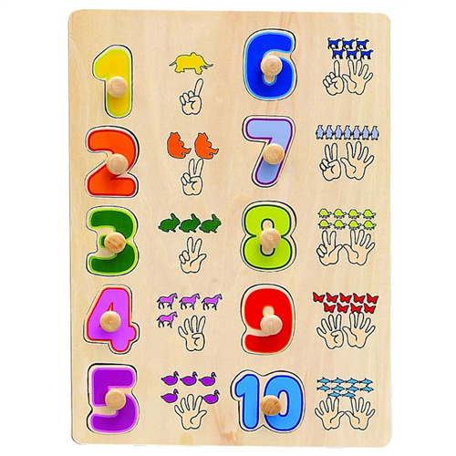 Bán Đồ chơi gỗ Toptoys - Bảng học số ngón tay 98016