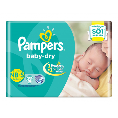 Bán Tã -bỉm Pampers S38 dành cho bé từ 3kg - 8kg