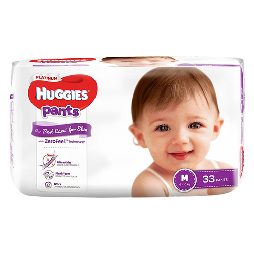 Bán Tã bỉm quần cao cấp Huggies Platinum M33 (6-10kg)