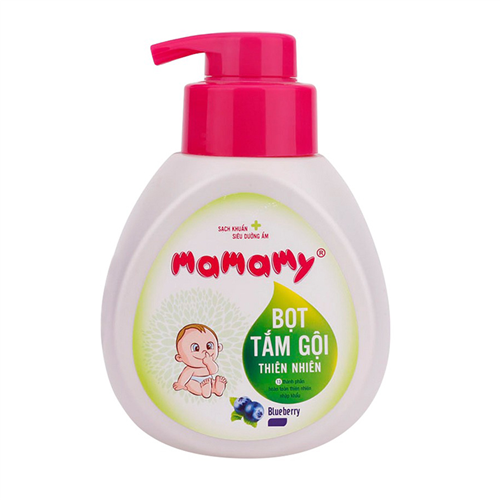 Bán Bọt tắm gội thiên nhiên Mamamy Blueberry (200ml)