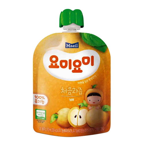 Bán Nước ép trái cây hữu cơ Yummy Yummy Lê 4M (70ml)