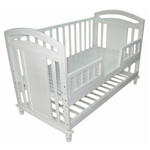 Bán Giường cũi trẻ em Teddy đầu thoáng mầu trắng (nội địa)