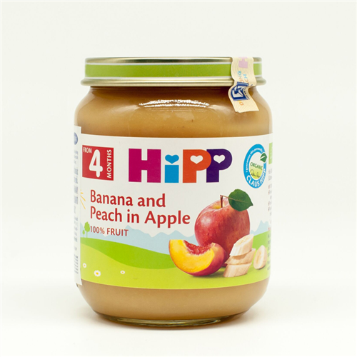 Bán Dinh dưỡng đóng lọ HiPP chuối, đào, táo (125g)