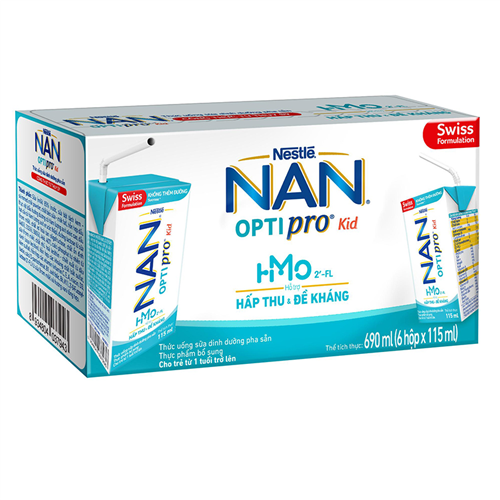 Bán Sữa nước Nestlé NAN Optipro Kid 115ml (lốc 6 hộp)