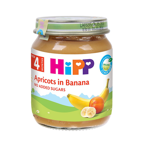 Bán Dinh dưỡng đóng lọ HiPP chuối, mơ (125g)
