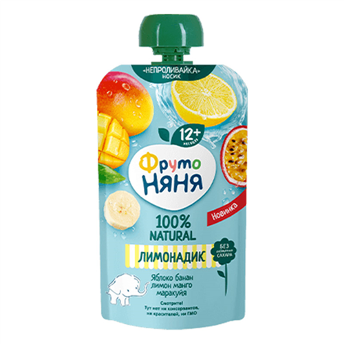 Bán Nước chanh táo, chuối, xoài và chanh dây Fruto Nyanya (130ml)