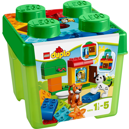 Bán Đồ chơi Lego Duplo 10570 - Hộp quà cún và mèo con