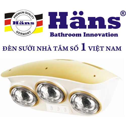 Bán Đèn sưởi nhà tắm Hans 3 bóng